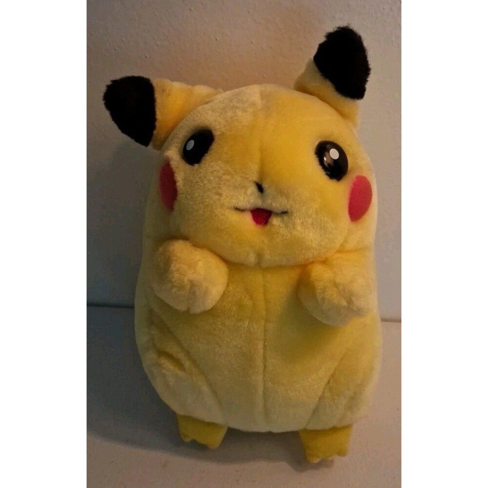 VINTAGE 1998 POKEMON I CHOOSE YOU PIKACHU TALKING PLUSH WORKING GAME FREAK GREAT